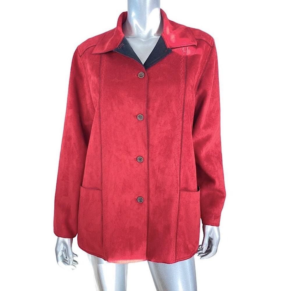 Alfred Dunner Red Blazer Jacket 12